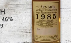 Benriach - 1985/2010 - 46% - Cask 5487/9 -  Carn Mor