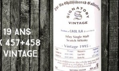 Caol Ila - 1995/2014 - 19yo - 46% - Cask 457+458 -  Signatory Vintage The Un-Chillfiltered Collection