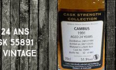 Cambus - 1991/2015 - 24yo - 51,9% - Cask 55891 - Signatory Vintage - Cask Strength