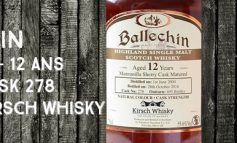 Ballechin - 2004/2016 - 12yo - 55,6% - Cask 278 - OB - for Kirsch Whisky